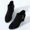 Autumn New Fashionable Versatile Thick Heel High-Heeled Women'S Boots Comfortable Round Toe Side Zipper Women'S Boots