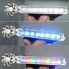 2Pcs Car LED DayTime Running Light Wind Powered LED Floodlights Auxiliary Lighting Motorcycle Lamp Automobile Day Time Headlight