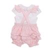 Mintini Baby Girls Scalloped Edge Top & Shorts Set