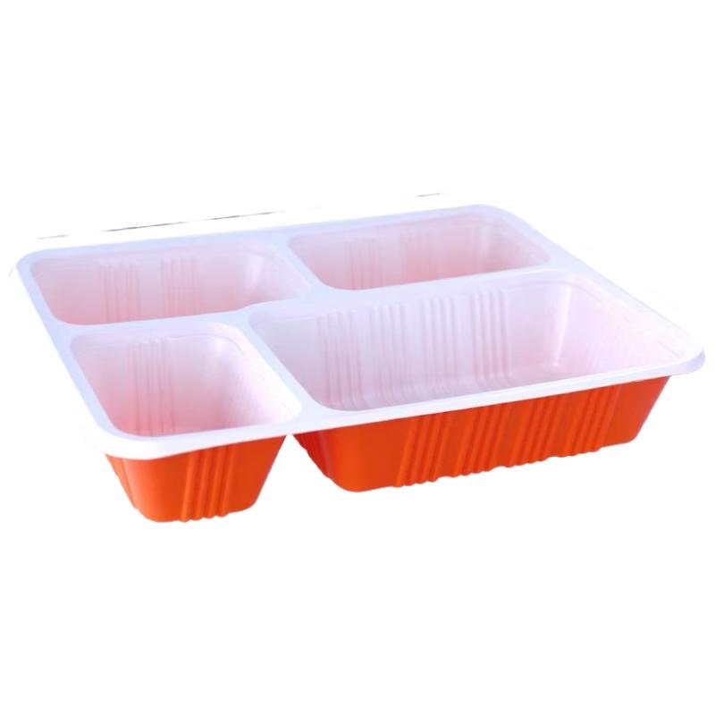 JINGRX Одноразовый многосекционный ланч-бокс