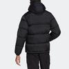 Adidas Originals Trefoil Solid Color Hooded Zip Casual Down Jacket Men Outerwear Black HL9218