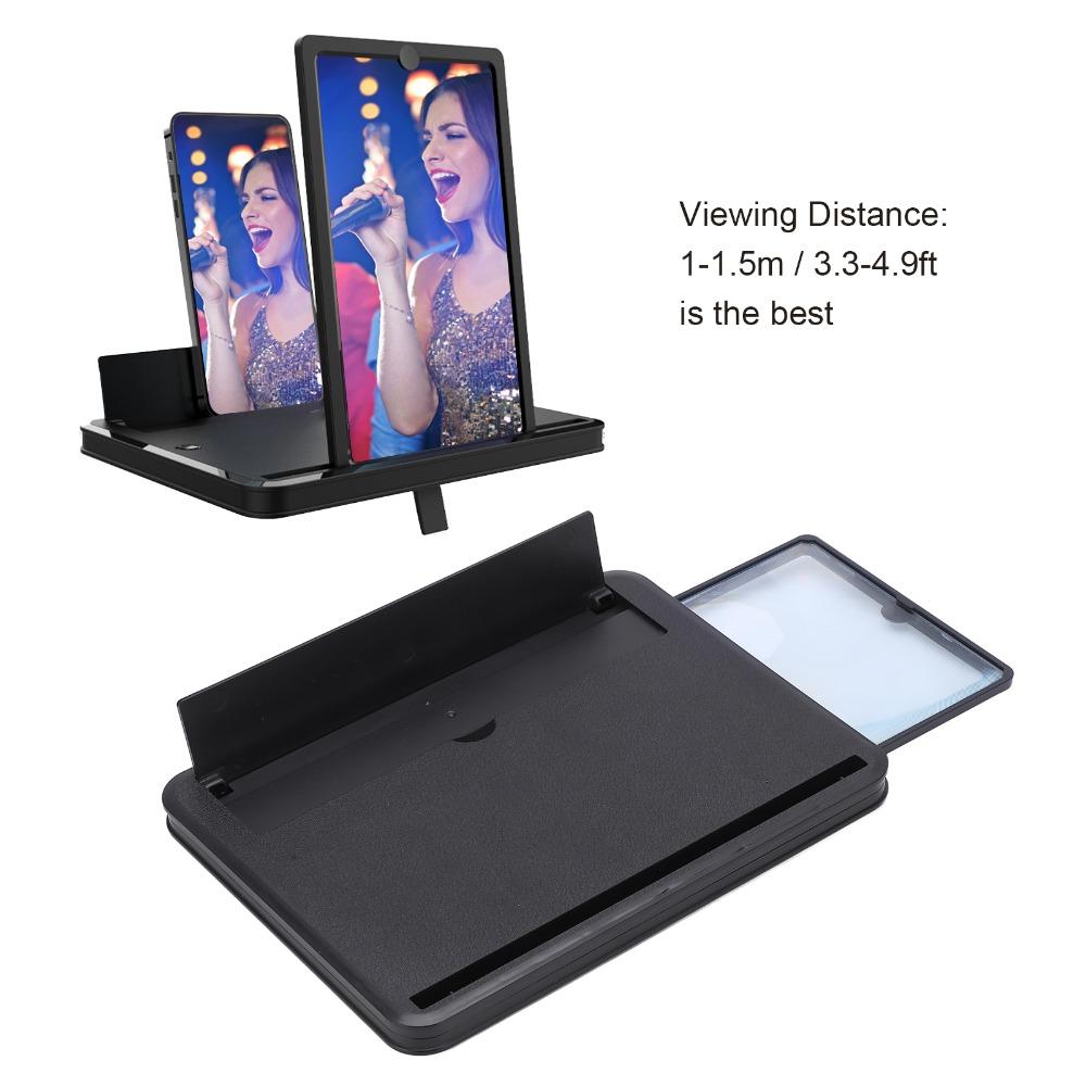 Portable Mobile Phone Screen Magnifier Pull Out Phone Stand HD Video Amplifier  Movies Viewing