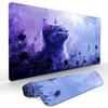 Romantic cat illustration large Mouse Pad Gaming mats NonSlip Desk Mat mouse carpet with Stitched Edge HD printing Office mat