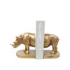 Modern European Abstract Rhinoceros Bookend: Stylish Resin Desktop Ornament