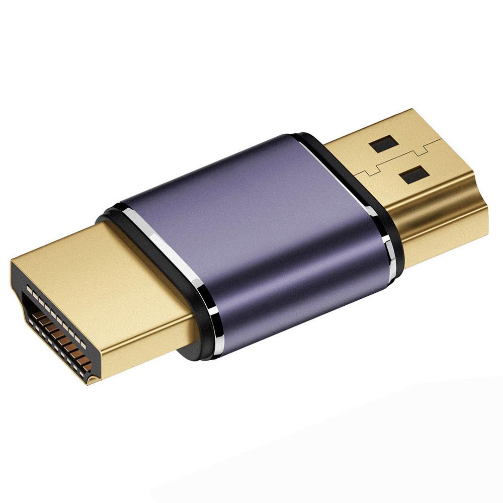 

HD-011-A8K14 Gold-Plated HDMI Male to HDMI 2.1 Male Extension Adapter HDMI Coupler UHD 8K 60Hz Video Output Converter As Shown A