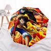 1 PC Automatic Folding Umbrella - Monkey D Luffy Pattern Portable Foldable Design With 8 Ribs Christmas Birthday Gifts