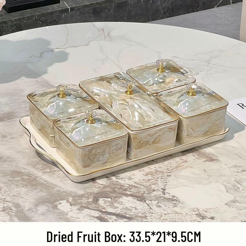 Luxury Multi-tier Ceramic Fruit & Snack Tray