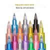 GN550B Metallic Kleur Zachte Punt Markers - Goud, Zilver, Koper Borstel Graffiti Pennen