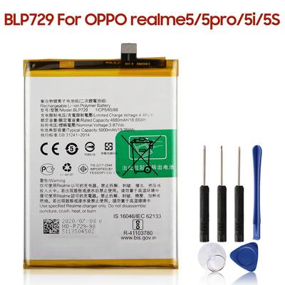 Rechargeable Lithium Battery For Oppo Realme 5 5i Realme C3 Realme C11 C21 BLP729 Phone Battery