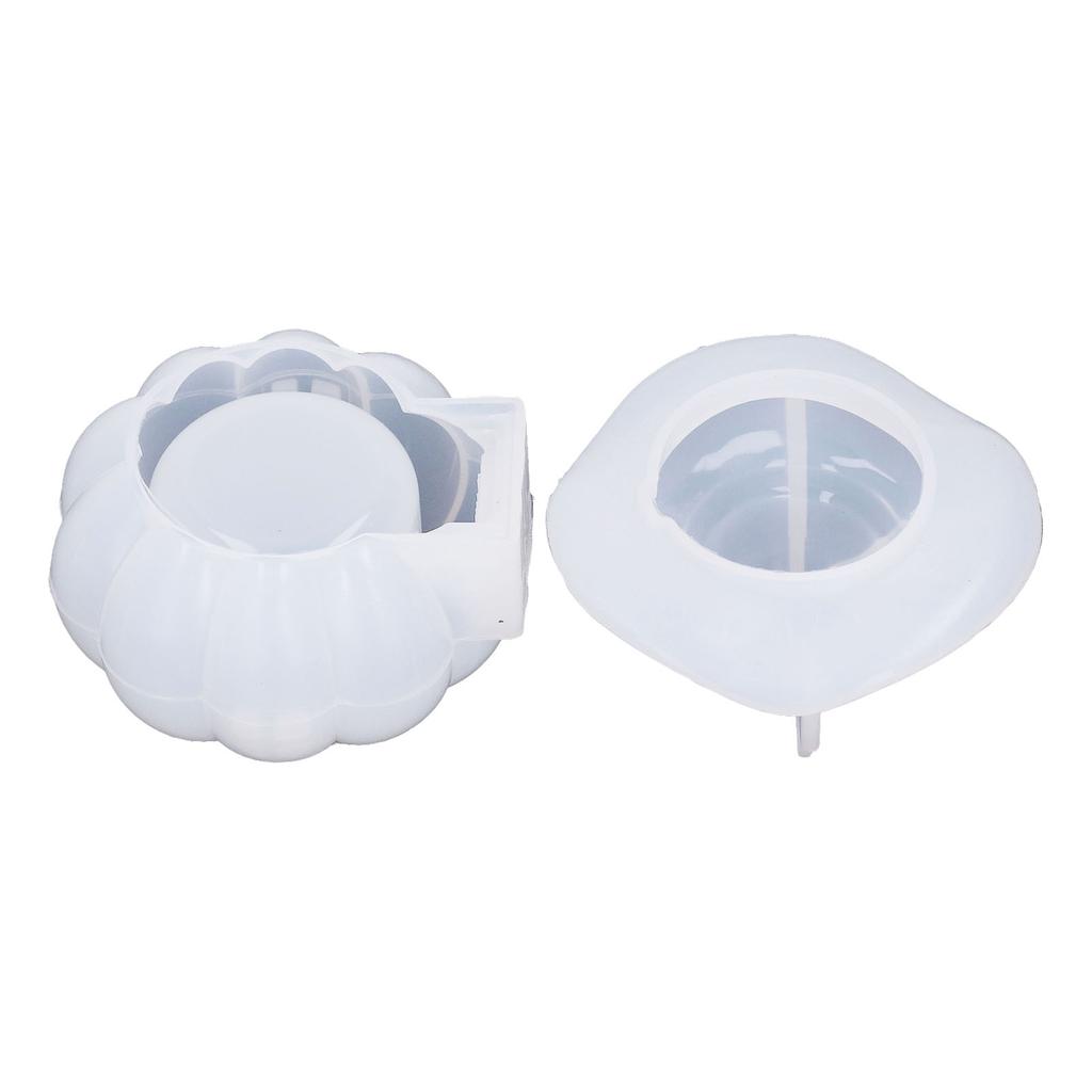 Hallowee Pumpkin Jars Silicone Molds Reusable Easy Demoulding DIY Pumpkin Molds with Lid Mold for