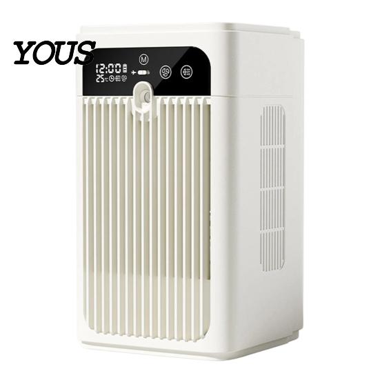 Dual Cooling System Fan Portable Air Cooler Fan, 3 in 1 Cooling, Humidifying & Charging, Mini Evaporative Car Camping Conditioner with Mist,