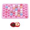 1 Pezzo Strumenti da Forno 55 Fori 1.5 Mini Cuore Stampo per Torta in Silicone Cioccolato Fondant Gelatina Biscotto Muffin