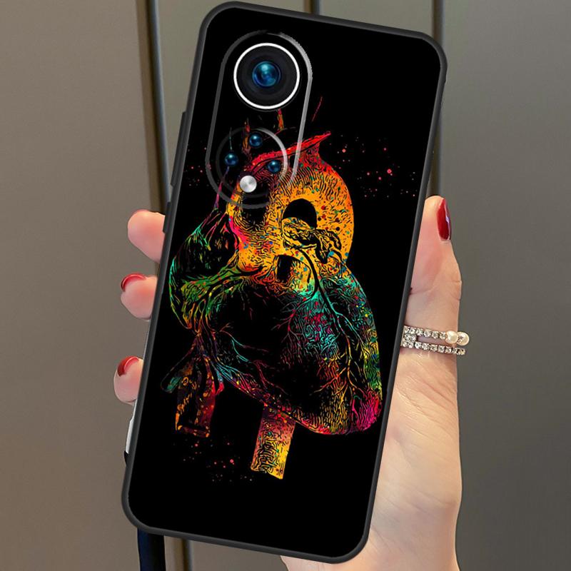 Human Heart Brain Lungs Case For Honor Magic 6 Pro 5 Lite 50 70 90 X6 X7 X8 X9 Honor X6a X7a X8a X9a X8b X9b Cover