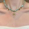 Retro Bohemian Sunflower Beaded Layered Necklace for Women - Light Luxury Clavicle Chain