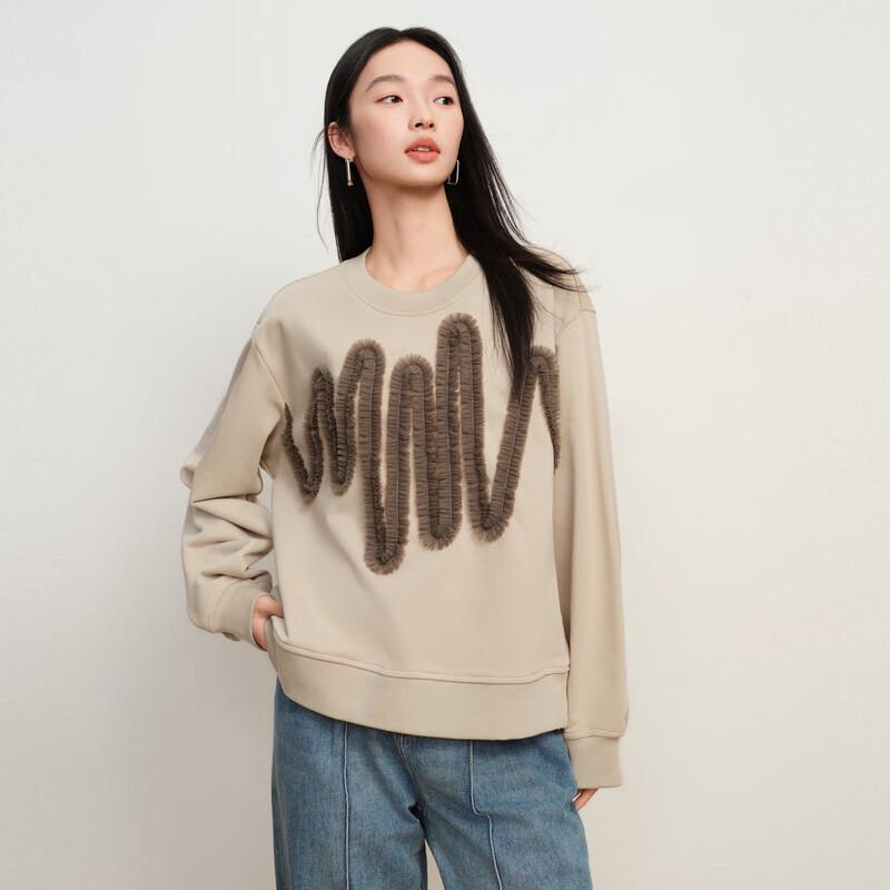 

Elva Island Women s Spliced Long-Sleeve Sweatshirt M