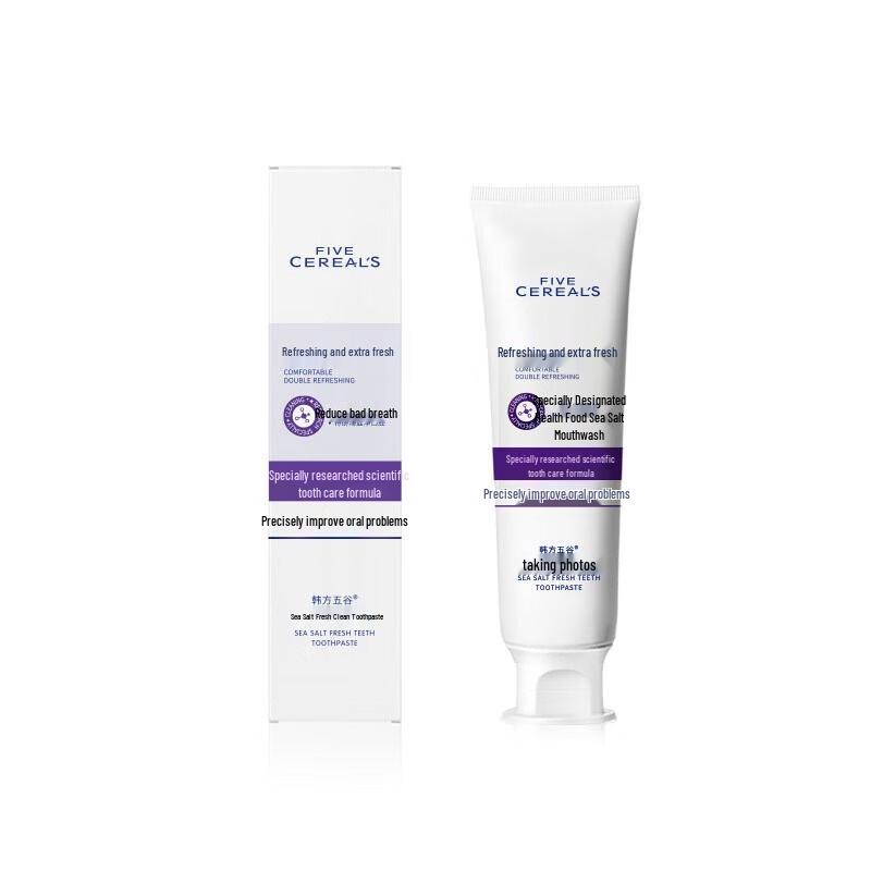 

Korean Five Grains Sea Salt Fresh Deep Cleaning Toothpaste (4x150g)