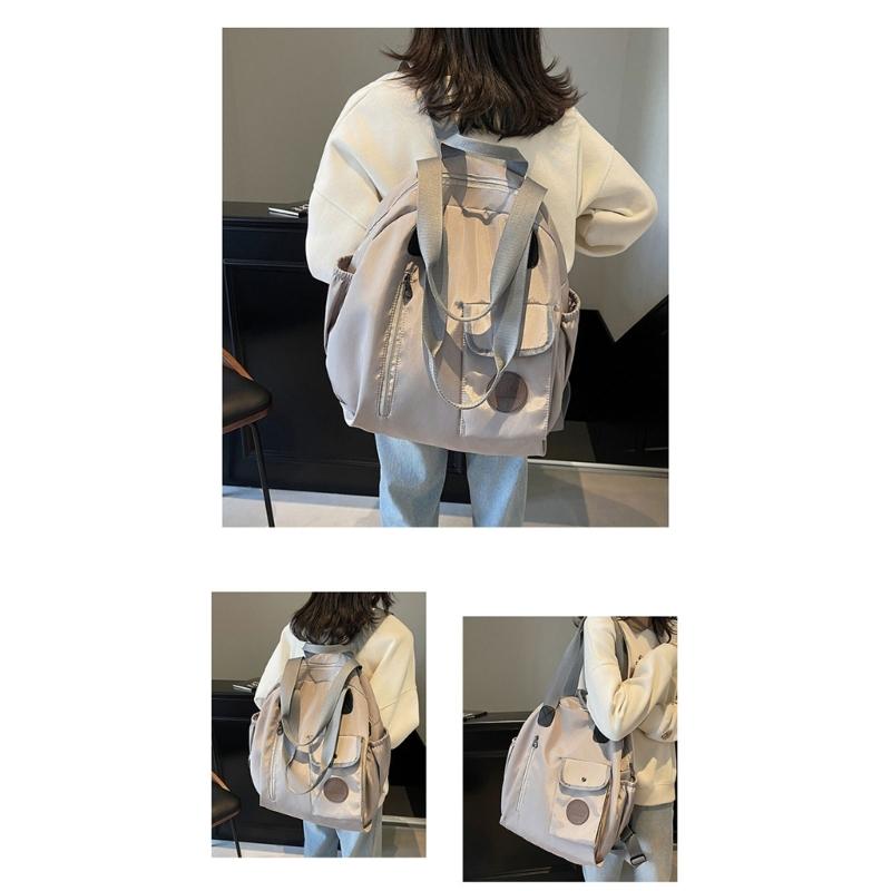 Nylon Backpack Purse for Women Fashion Ladies Shoulder Bag with Multiple Pockets Large Capacity Travel Daypacks Bags