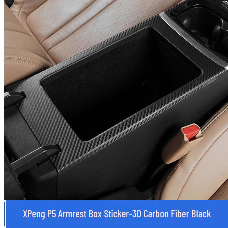XPeng P5 Panel řazení z uhlíkových vláken a samolepka pro vnitřní dekoraci zvedání skla.