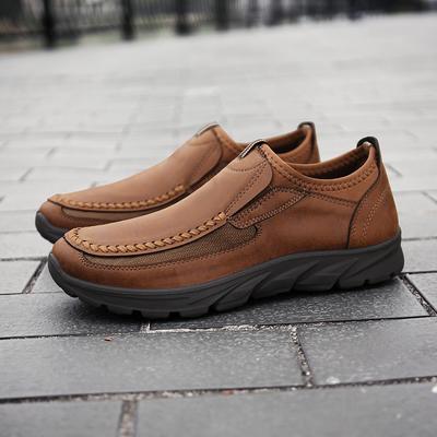 Herren Freizeitschuhe Atmungsaktive Slipper Sneaker Herren Bequem Weiche Sohle Designer Handgefertigt Retro Walking Schuhe Herrenschuh