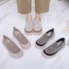 Spring and Autumn Color Matching Versatile Comfortable Cloth Shoes for Women, Lightweight Casual Shoes, Fashionable Slip-on Shoes for Women