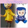 Encantadora Boneca de Pelúcia Coraline Phunny Coraline com Design de Banshee Azul Para Colecionadores