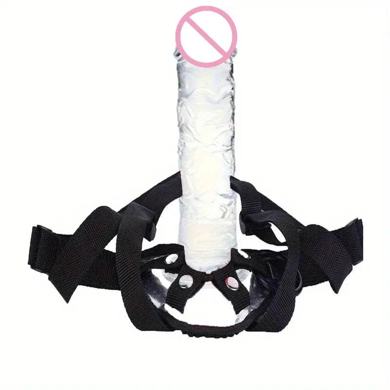 Wearable Strapon Penis for Women Black Dildo Pants Lesbian G Spot Stimulator Adult Standard Size Women Strap Sex Toys for Women