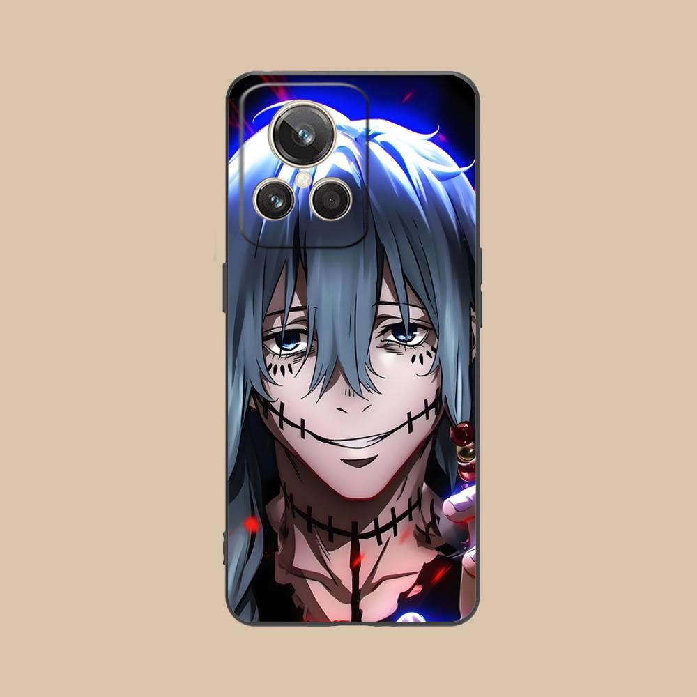 JJK Mahito Phone Case for Realme 15 14 13 12 11 10 9 Pro Plus T i Lite 5G Soft TPU Shockproof Cover