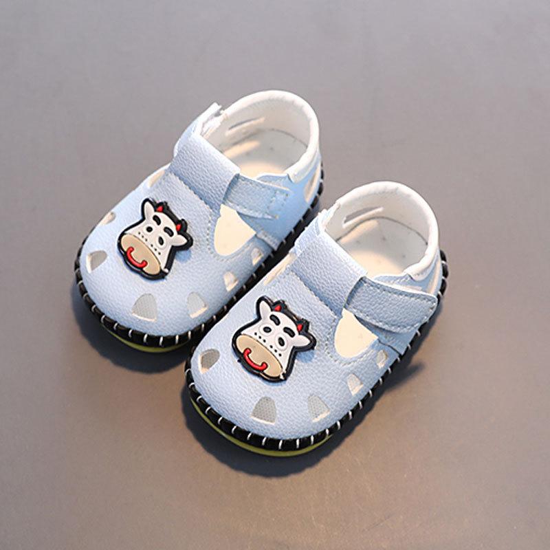 Baby Toddler Cartoon Soft Sole Shoes For Crawling And Walking Boys Girls Comfortable Synthetic Leather