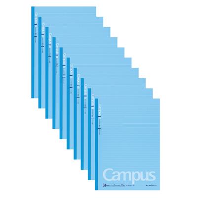 KOKUYO Campus B5 Ruled with 30 Notebook, Size, Dots, Blue, Sheets, 10-pack (Model No. 3CBT-BX10)