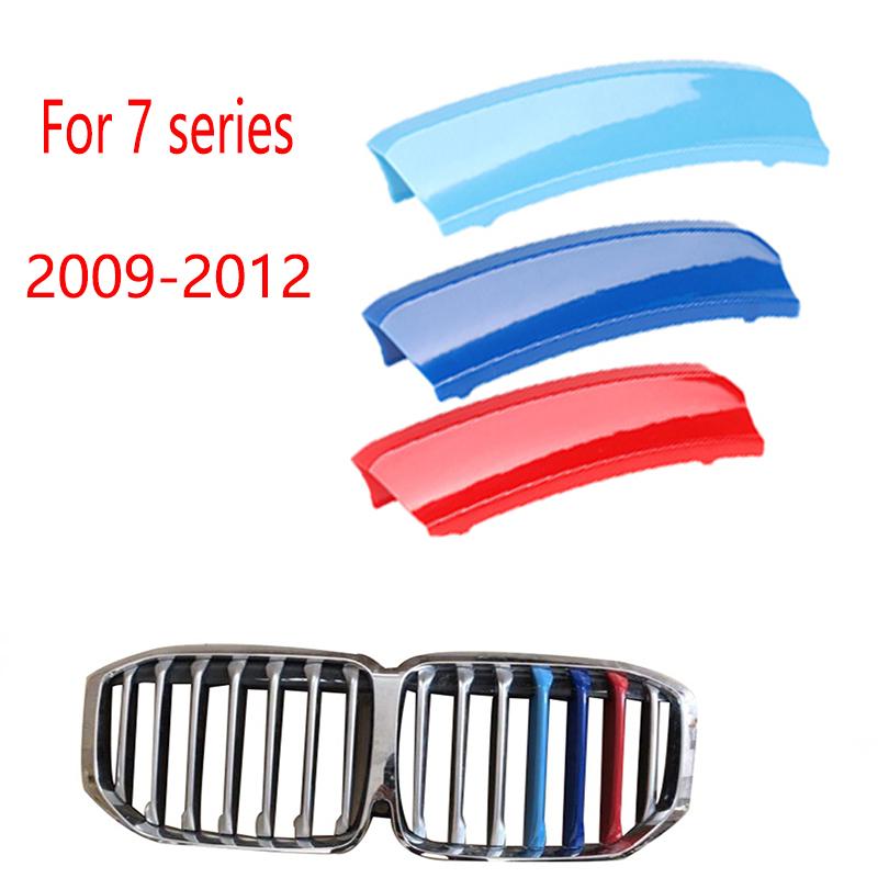 3pcs ABS M Performance Car Racing Grille Trim Strip For BMW 6 7 8 Series 6 7 8 F06 F12 6GT F01 F02 E65 E66 G11 G12 G15 2002-2026