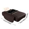 1 Pc Car Armrest Cushion With Cup Holder Car Armrest Elbow Height Pad Side Extension Cushion For Car SUVs Trucks