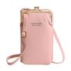 Mitas Women's Smartphone Pouch, Wallet, Long Wallet, Shoulder Bag with Clasp Closure, Smartphone Purse, Small Item Case, Crossbody Bag, Adult