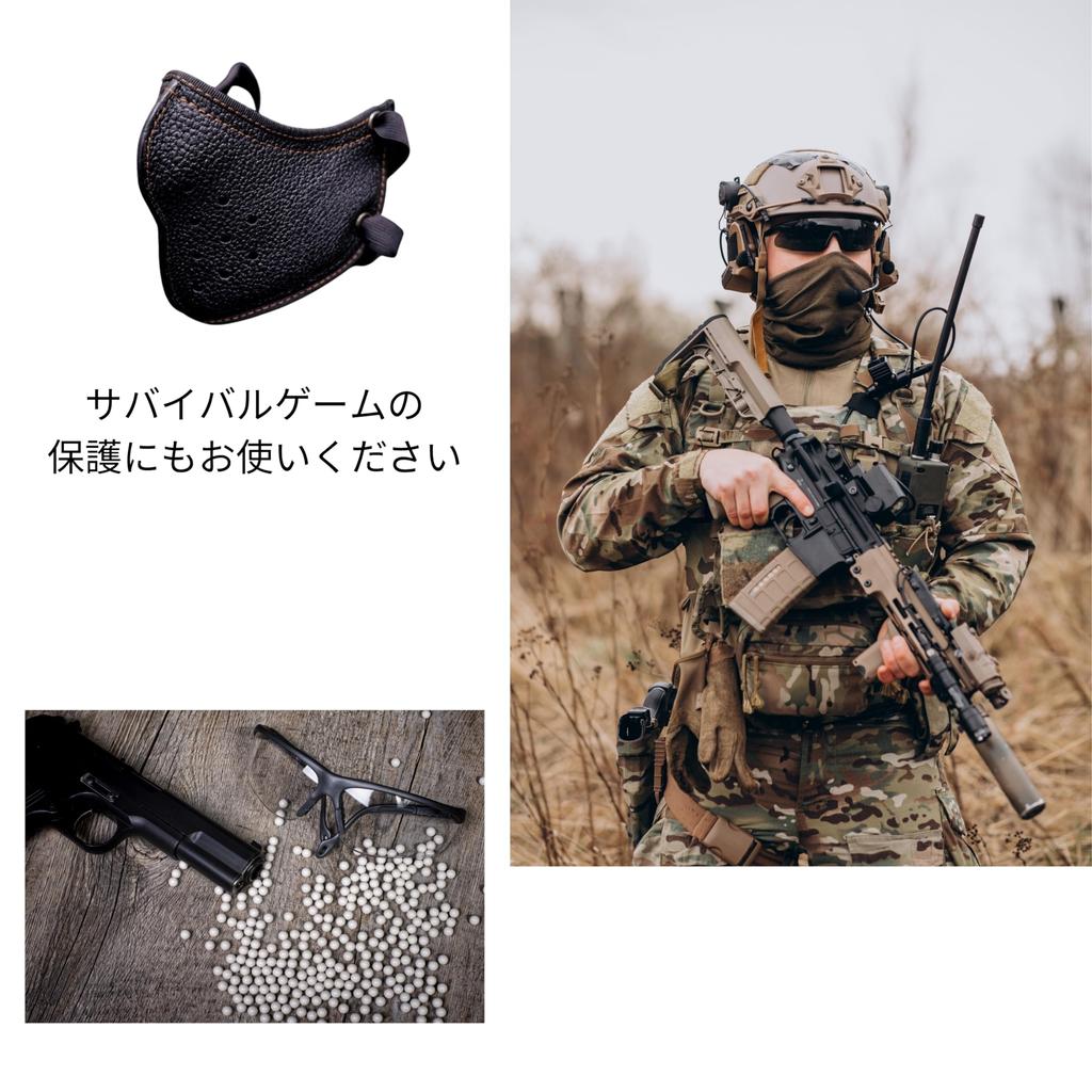 CIWS Motorcycle Face Touring PU Leather American Jet Airsoft (Brown)