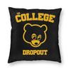 The College Dropout Kanye West Rap Pillowcase Double-sided Printing Cushion Cover Decorative Pillow Case Cover Home Zippered