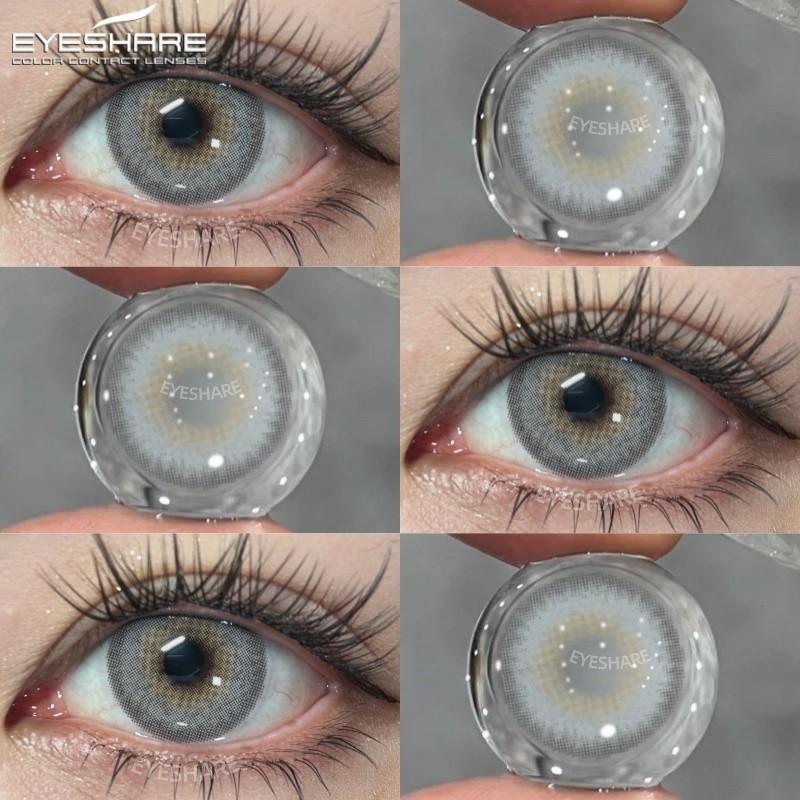 

EYESHARE 1 Pair Iceland Series Contact Lenses for Eyes Softlens 14.2mm Colored Brown Grey Lens Korean Green Lenses