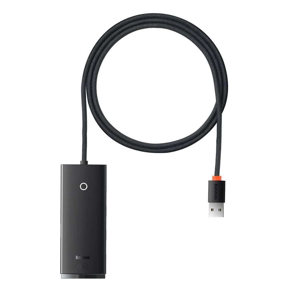 Hub 4W1 Baseus Lite Series Usb Do 4X Usb 3.0 1M (Czarny)