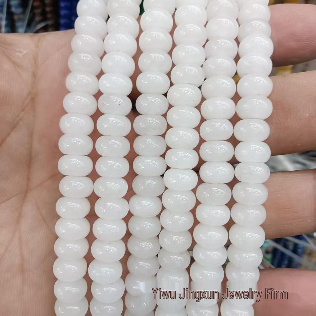 100 Natural Stone 5x8mm Abacus Beads for Jewelry Making – Bracelets & Necklaces