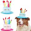 Cute Dog Party Hat Adjustable Birthday Cake Hat Cat Party Costume  Birthday Celebration