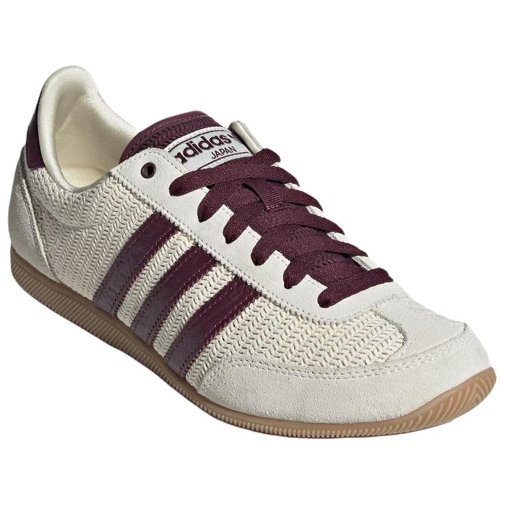 adidas Originals Japan W 'Cream White Maroon Gum' Women's Retro T-Toe Sneakers JR7161