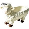Decorative Desktop Plant Pot Curly Sheep Planter Pot, Resin Cute Lamb Flower for Plants Animal Succulents Cacti Indoor Outdoor Decoration Modern Home