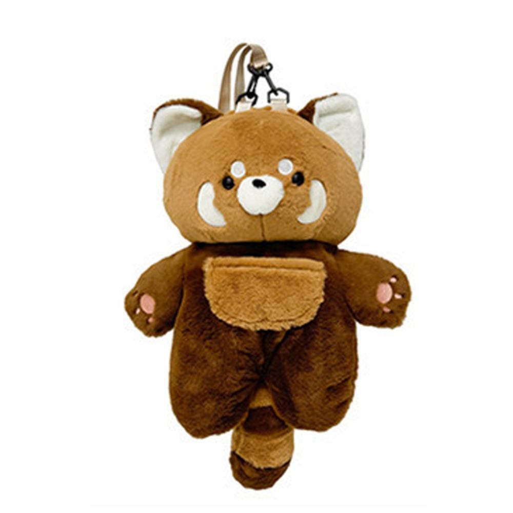 Shoulder Raccoon Plush Bag Large Capacity Sleepy Doll Bag Funny Little Panda Backpack Doll  Women