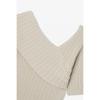 VOV Unbalance Rib Knit Pullover 7156350001