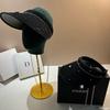 Hot-selling Light Luxury Rhinestone Sweet Lace Empty Top Hat Summer Outdoor Travel Sunscreen Sunshade Topless Sun Hat
