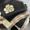 High End Small Fragrance Camellia Imitation Cashmere Scarf Dual Use Winter New Thickened Cold Proof Warm Scarf
