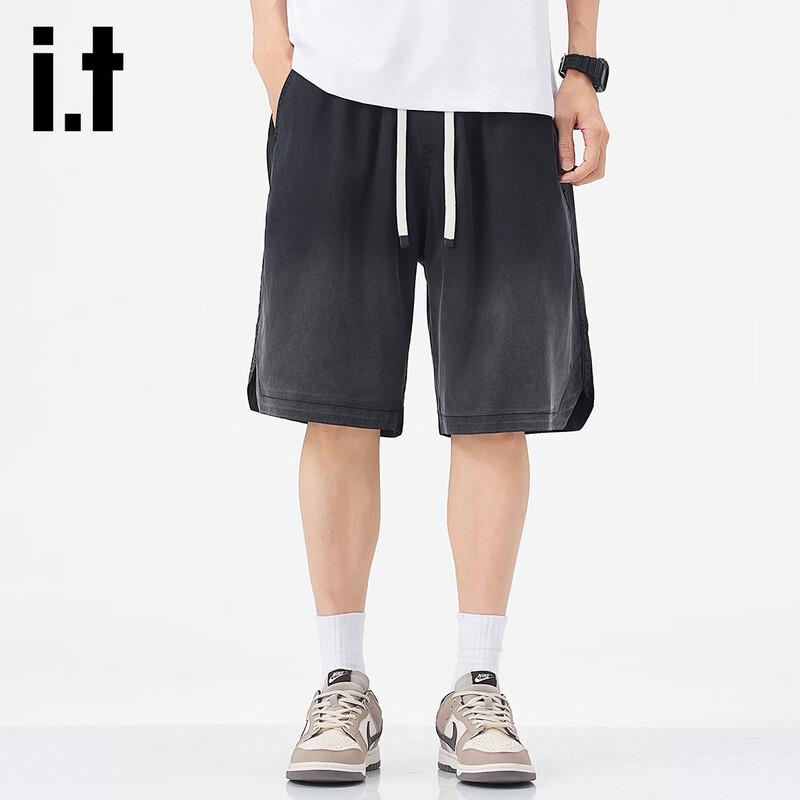Izzue It Men's Lyocell Tencel Gradient Casual Shorts