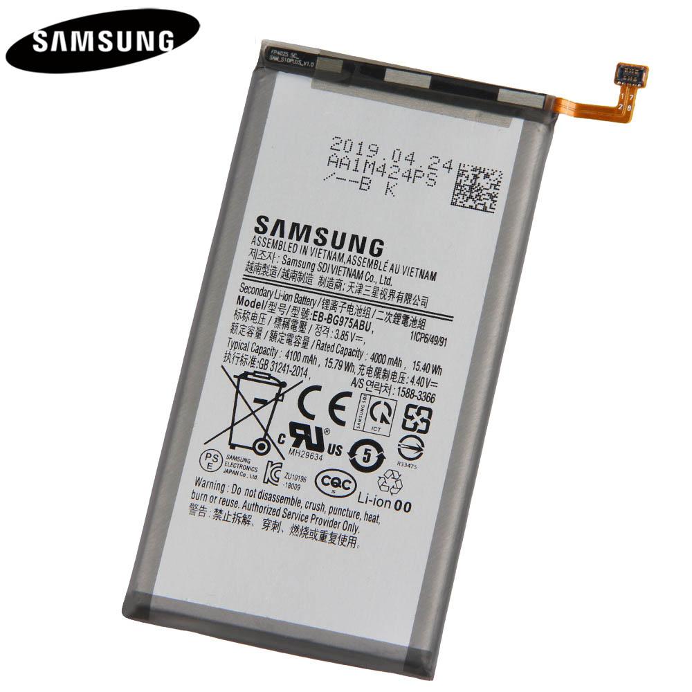 Original-Ersatzakku für Samsung Galaxy S10+ S10 Plus SM-G9750 SM-G975F SM-G975U SM-G975W EB-BG975ABU Handyakkus