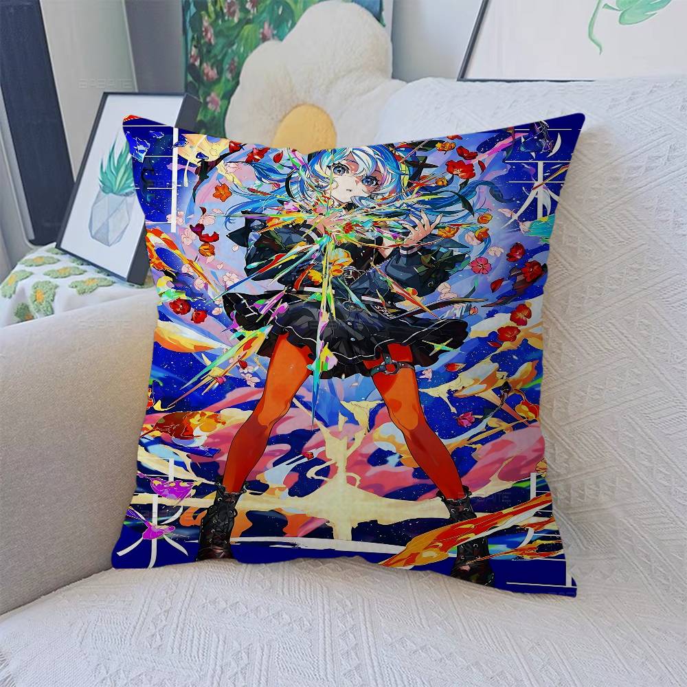 M-Mika Pikazo Artistic Pillow Cover Sofa Cushion Cover Home Room Decoration Children Gift