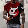 New Summer Hot Sale 3D Men's Gradient T-Shirt Harajuku Designer Casual Short Sleeve Tops T-Shirt Oversized Men's Clothing