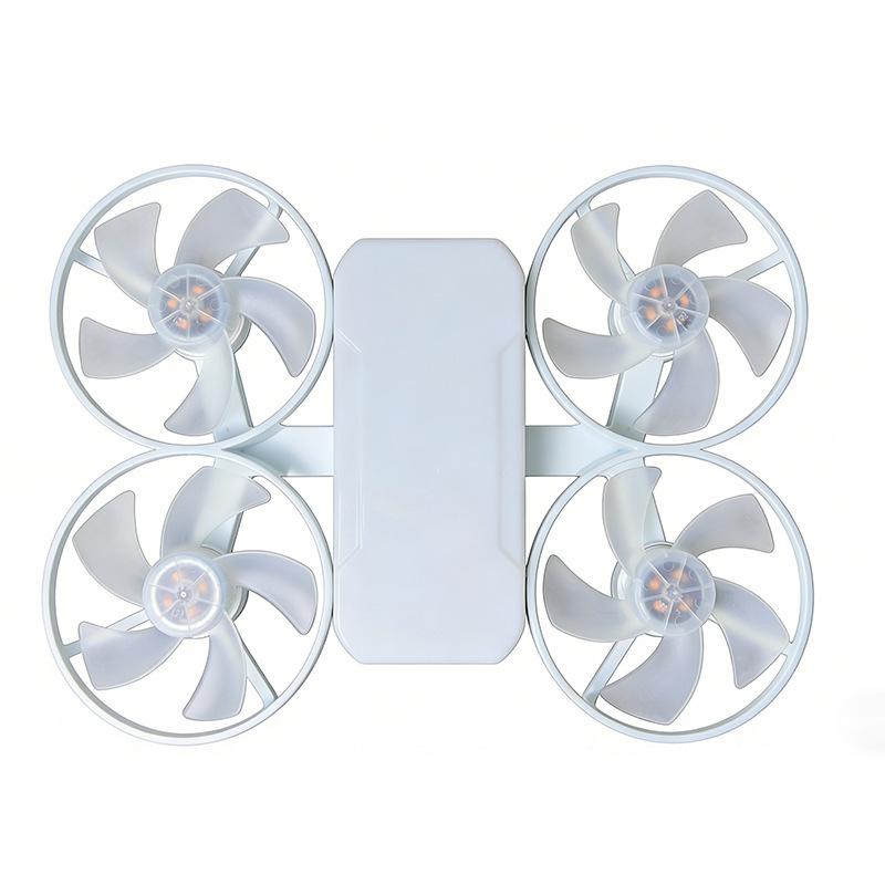 Cross-border Foldable LED Ceiling Fan Light with E27 Base and Four Blades
