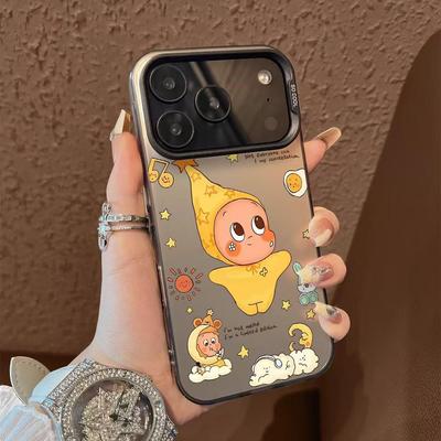 Trendy Cartoon Flower Rabbit Star Phone Case for Apple iPhone 17, 16 Pro, 15 Pro, 14, 13
